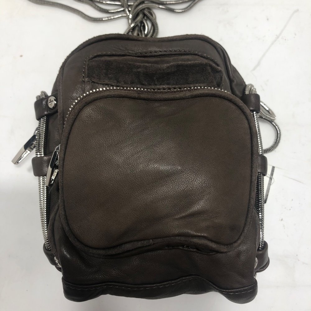 ALEXANDER WANG SMALL  BROWN LEATHER CROSSBODY BAG NWT $425.00